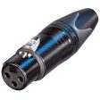 Neutrik NC3FXX-B Black Gold XLR 3 Pole Female Cable Connector Sale