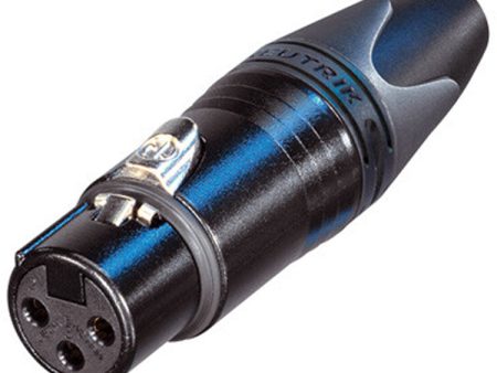 Neutrik NC3FXX-B Black Gold XLR 3 Pole Female Cable Connector Sale