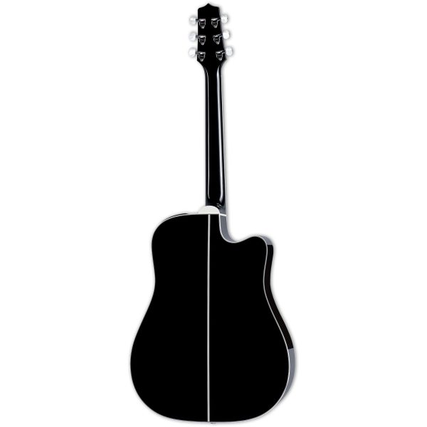 Takamine Dreadnought Cutaway Left Handed Acoustic Electric Guitar - Gloss Black on Sale