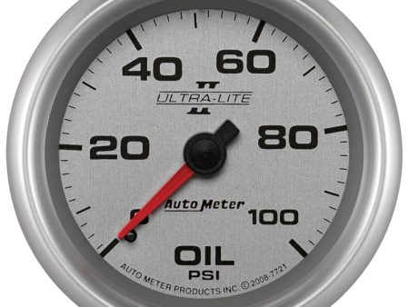 Autometer Ultra-Lite II 2 5 8in 100psi Mechanical Oil Temp Gauge Online Hot Sale