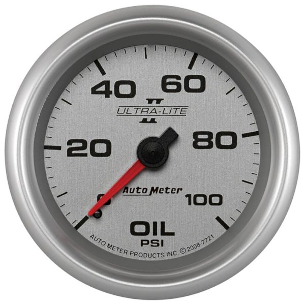 Autometer Ultra-Lite II 2 5 8in 100psi Mechanical Oil Temp Gauge Online Hot Sale