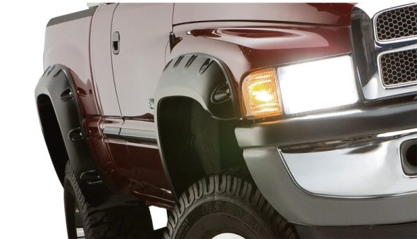 Bushwacker 20-22 Ram 1500 (Excl. Rebel TRX) 76.3 67.4in Bed Pocket Style Flares 4pc - Diamd. Black Cheap