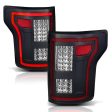 ANZO 15-17 Ford F-150 LED Taillights Black w  Sequential Supply