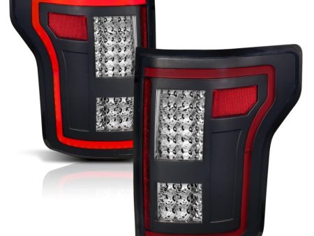 ANZO 15-17 Ford F-150 LED Taillights Black w  Sequential Supply