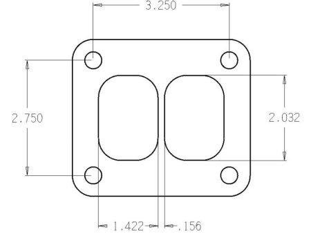 Cometic Turbo FLG T-Series Exhaust Inlet .010in Exhaust Gasket Online now