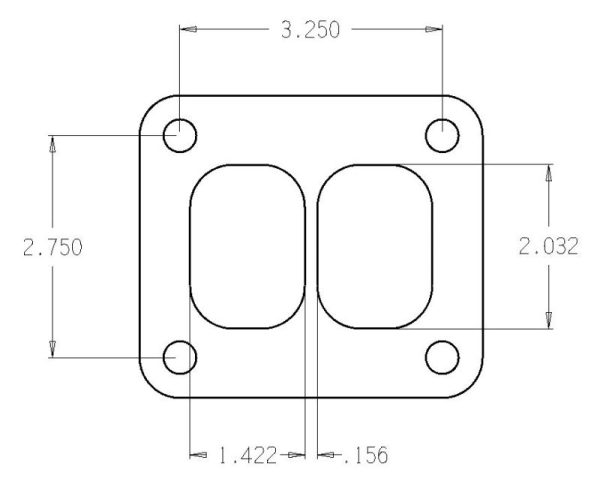 Cometic Turbo FLG T-Series Exhaust Inlet .010in Exhaust Gasket Online now